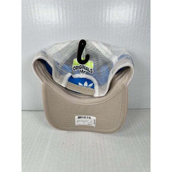 ADIDAS Originals Spiral Trucker Hat Cap Wonder Beige/Yellow GC3305 Unisex NEW - Picture 3 of 3